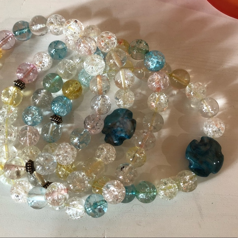 Crystal bead bracelet